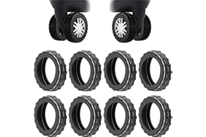 8pcs Luggage Wheel Protector Silicone Luggage Wheel Covers Protectors Suitcase Cover for Wheels to Prevent Wear and Reduce No