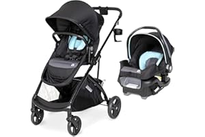 Baby Trend Sonar™ Switch 6-in-1 Modular Stroller Travel System with Ally 35 Infant Car Seat, Desert Blue