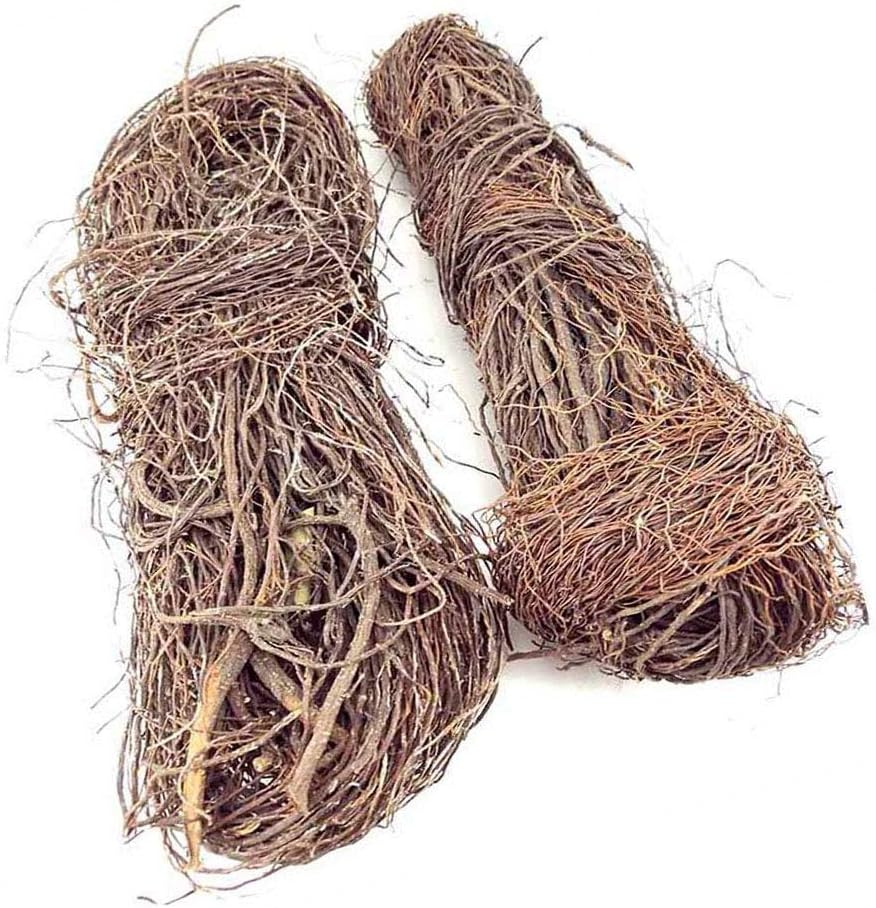 Hamiledyi Natural Driftwood Vine for Aquarium Cane Decoration Artificial Banyan Tree Root Vine Reptiles Wood Branches Fish Tank Plant Stump Ornament (1.1LB).