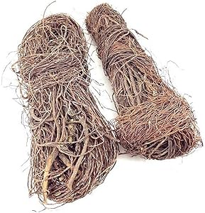 Hamiledyi Natural Driftwood Vine for Aquarium Cane Decoration Artificial Banyan Tree Root Vine Reptiles Wood Branches Fish Tank Plant Stump Ornament (1.1LB).