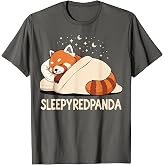 Red Panda Sleep Pajamas T-Shirt