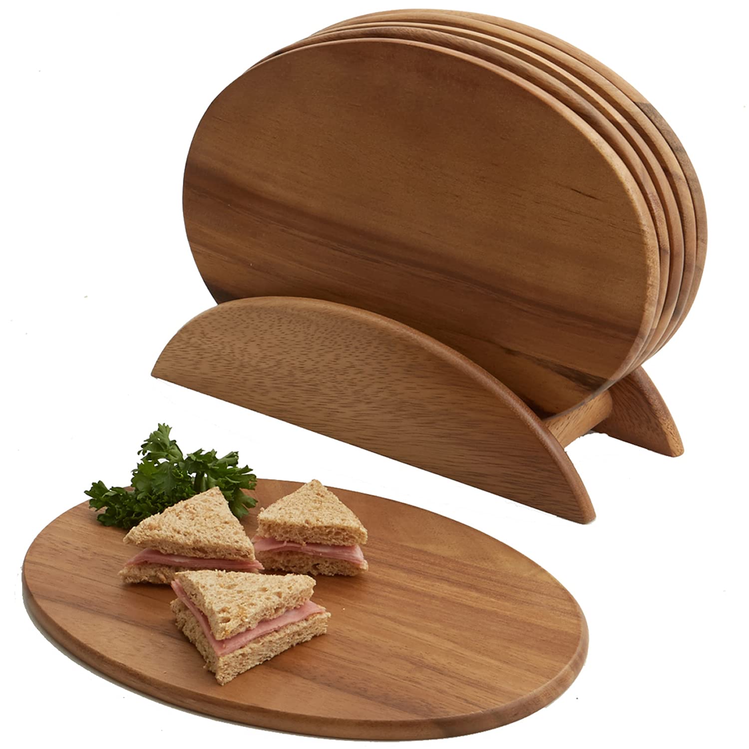 Woodard & Charles 7-Piece Oval Board Set, 9-1/2-Inch