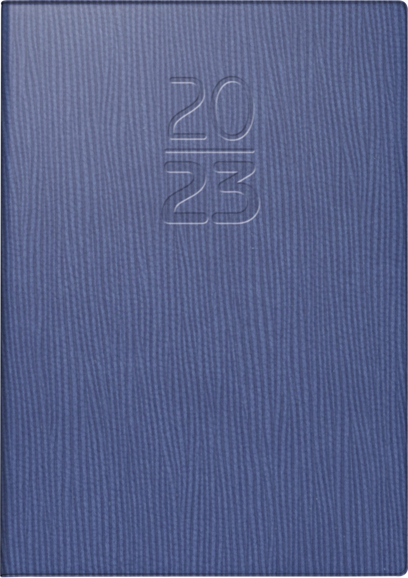 BRUNNEN Weekly calendar model 713 2023 sheet size 7.2 x 10.2 cm blue