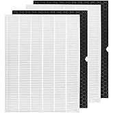 116130 Filter H For Winix 5500-2 Plasmawave &amp; AM80 Air Purifier, 2+2 Pack | 2 HEPA and 2 Activated Carbon Filters For Winix 5500-2 Air Purifier filter replacement &amp; AM80 Air Purifier