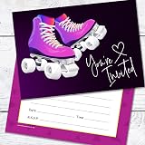 Olivia Samuel 20 Roller Skate Party Invites with Envelopes - A6 Size view 5