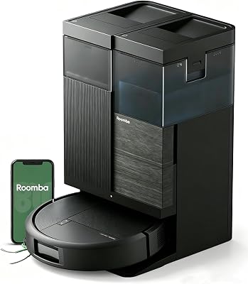 Roomba Plus 576 Combo y Base AutoWash multifunción, 25KPa, Mopas DualClean PerfectEdge, Lavado/Secado Calor, IA, PrecisionVision, Clearview Pro LiDAR, 90 días autonomía,Accesorios Extra, Negro