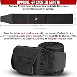 EVO Fitness Elbow Support Wraps 47 inch – Breathable Cotton Elastic view 2