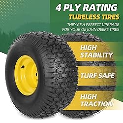 (2-Pack) 20x8.00-8 Rear Tire and Wheel Assemblies