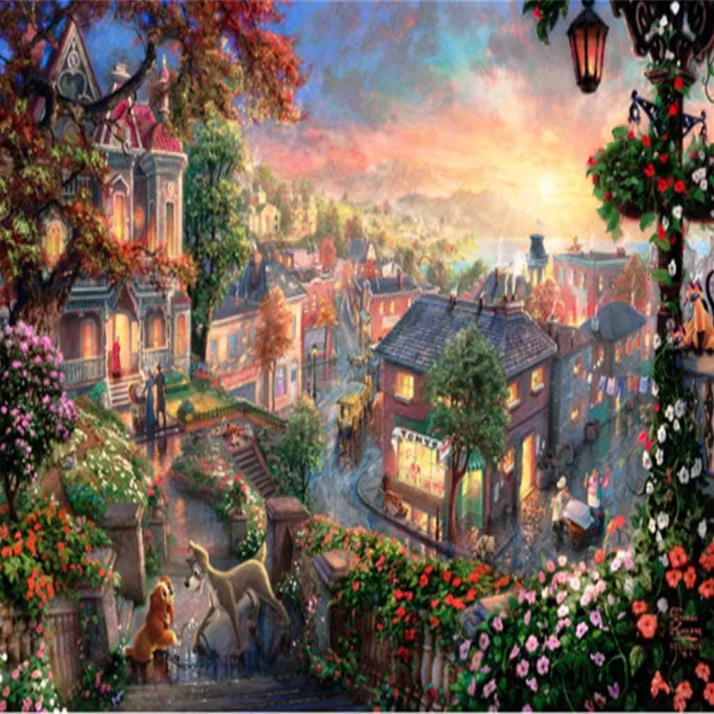 LLEYU Jigsaw Puzzle 1000 Piece Jigsaw Puzzles Intellectual Game Learning Education Decompression Toys for Adults Kids (AA-11)