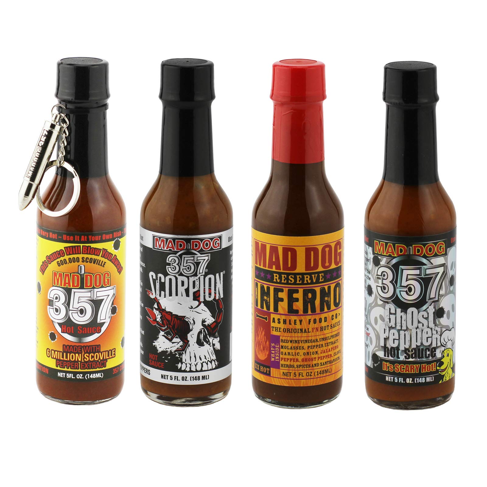 Mad Dog 357 EXTREME Four Bottle Hot Sauce Gift Set Buy Online in