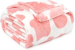 IMUKU Lightweight Blanket Pink Soft Fleece Blankets Small Warm Throw Blanket for Bed