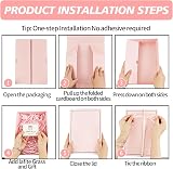 XWCHASA Pink Gift Boxes Textured Gift Box with Lids Ribbon Greeting Card view 3