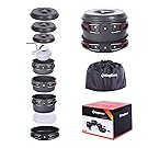 KingCamp 17 Pcs Portable Hard Anodized Aluminum Camping Cookware Set for 5-6 Person Backpacking Non-stick Pot Pan Bowls Mess Kit