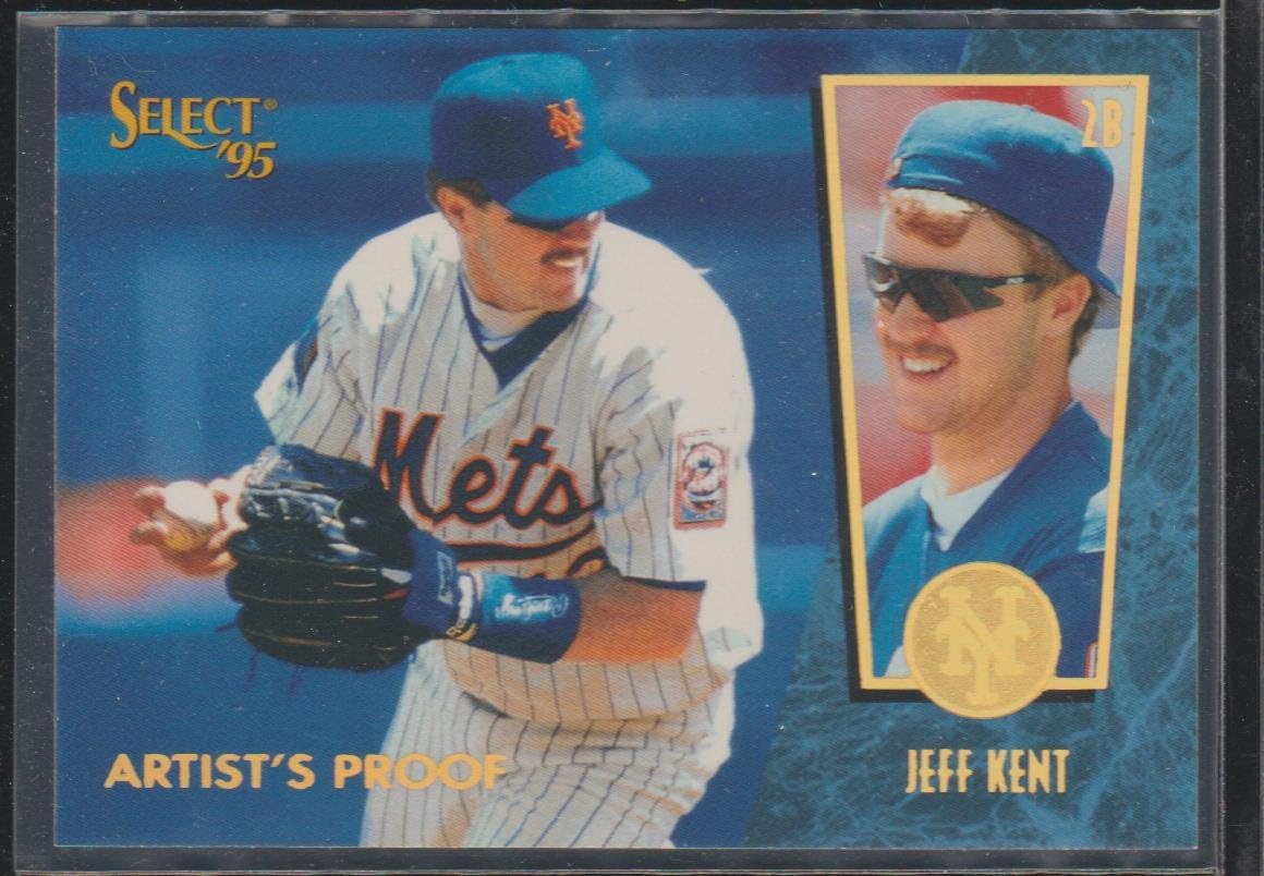 1995 Select Jeff Kent Mets Artist Proof Baseball Card 77 at Amazon's
