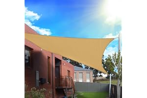 FLY HAWK Sun Shade Sail Rectangle, Patio Sunshade Cover Canopy - Durable Fabric Cloth for Outdoor Garden Yard Pond Pergola Sa