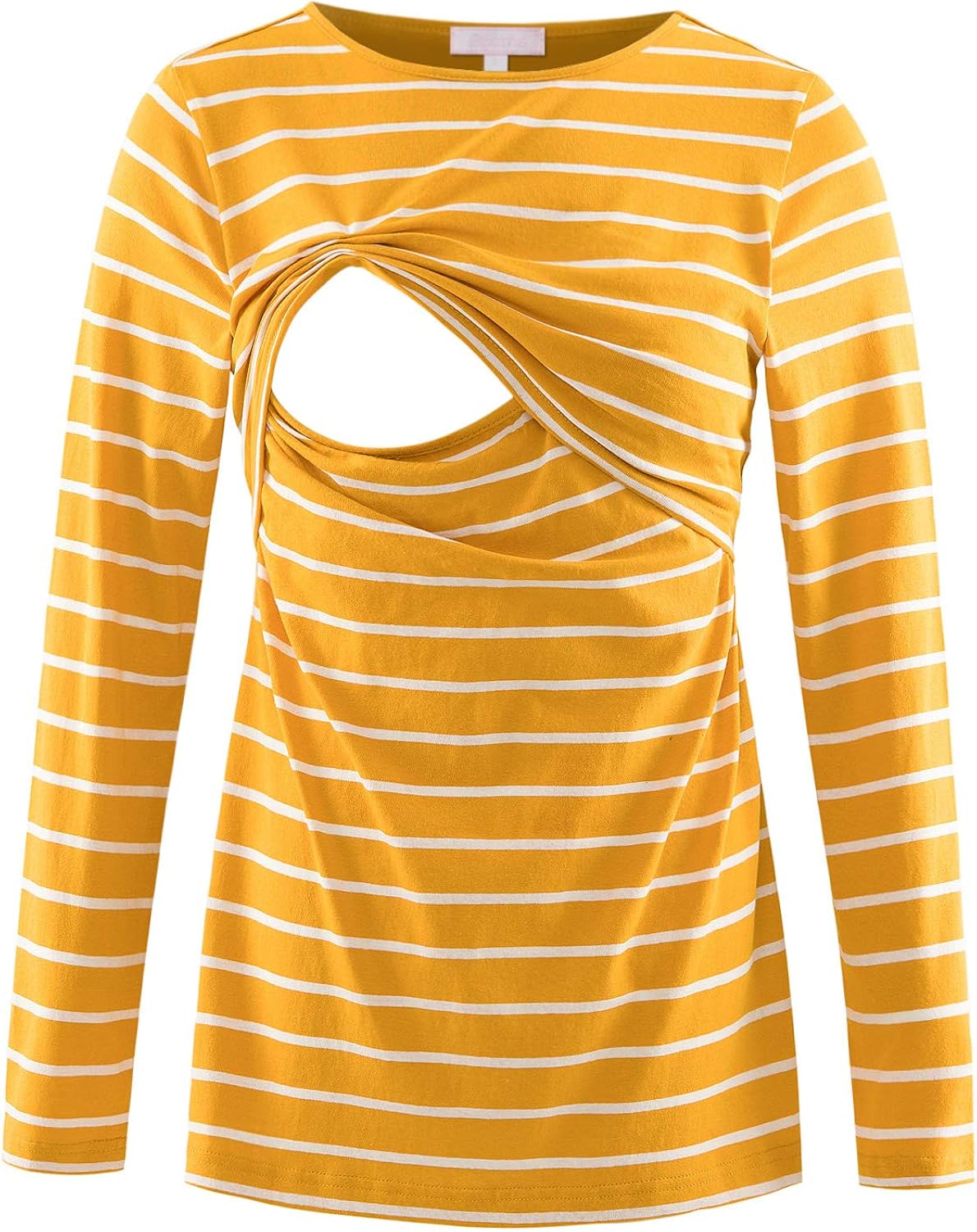 Bhome Nursing Shirt Long Sleeve Maternity Tops for Breastfeeding Pregnancy T-Shirt at  Women’s Clothing store