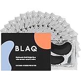 BLAQ Award Winning Under Eye Patches for Dark Circles and Puffiness, Under Eye Mask with Red Algae and Activated Charcoal, Vegan and Cruelty-Free Under Eye Masks, 15-Pack, Hyaluronic Acid Bright Eyes