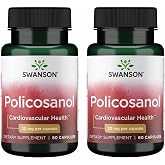 Swanson Policosanol Supplement, 60 Capsules, 20mg Each | All Natural Formula Aids Good Heart Health and Function, Helps Maintain Healthy Cholesterol Levels