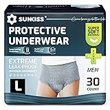 SUNKISS Incontinence Underwear for Men, Daytime