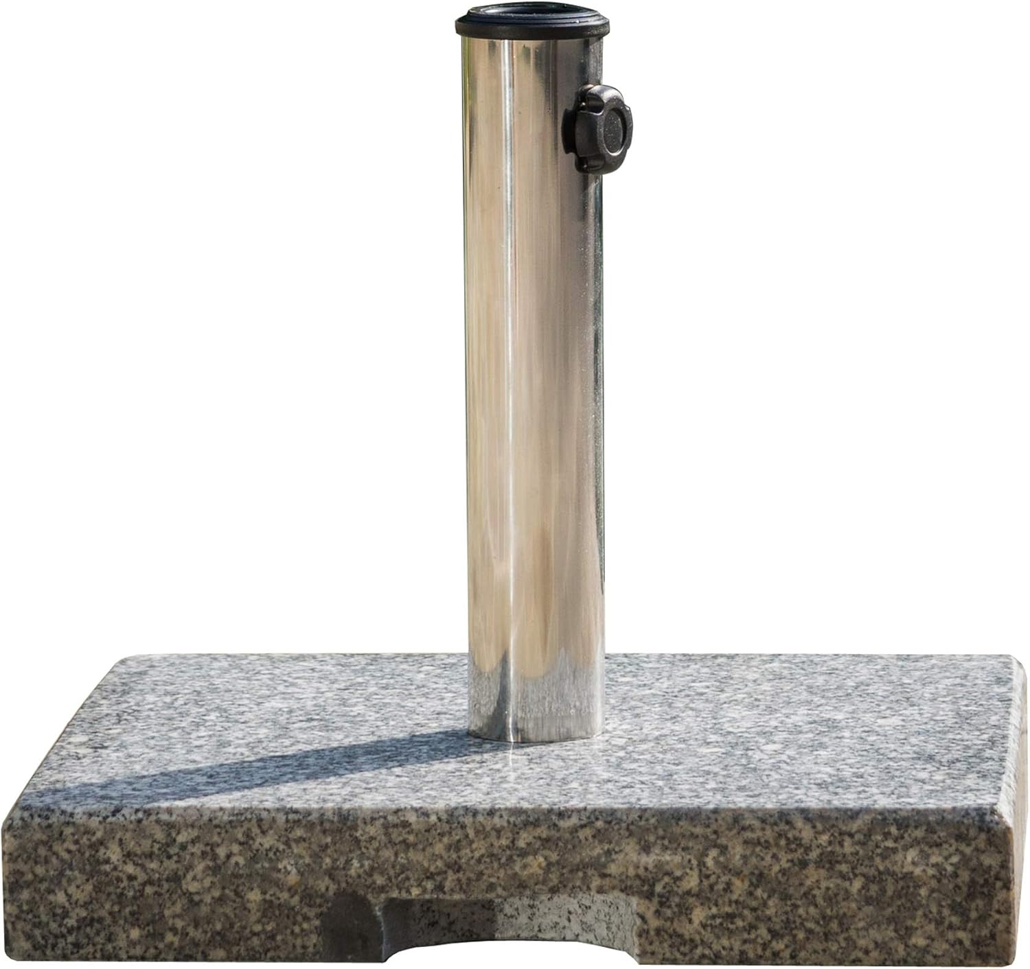 Amazon Com Christopher Knight Home Berywn Outdoor Square Granite Umbrella Holder Gray Silver Garden Outdoor