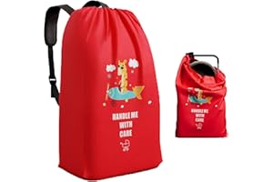 ZRVTM Stroller Bag for Airplane - Gate Check Bag for Single & Double Strollers Waterproof Large Stroller Travel Bag for Airplane Jogging Strollers Travel Bag(24" L x 18" W x 50" H, Pattern