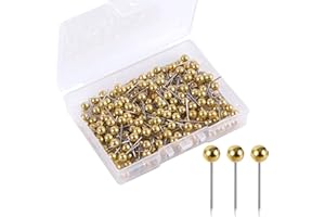 200pcs Map Push Pins, Round Head Small Thumb Tacks Plastic Marking Pushpins for Travel Map Cork Board Bulletin Board Picture 