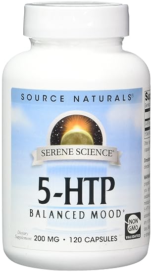 Amazon.com: SOURCE NATURALS Serene Science 5-HTP 200 Mg Capsule, 60 Count: Health & Personal Care