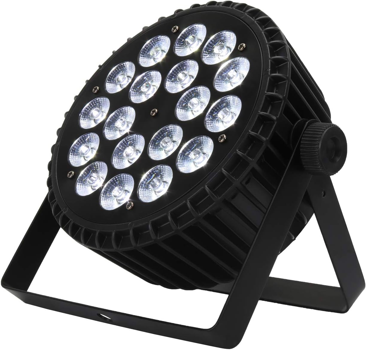 SHEHDS Stage Lights,18x12W LED RGBW 4 in1 DMX Uplights LED Stage Lighting DJ Par Can Lights with Sound Activated for Disco, Club, Parties, Lives, Wedding