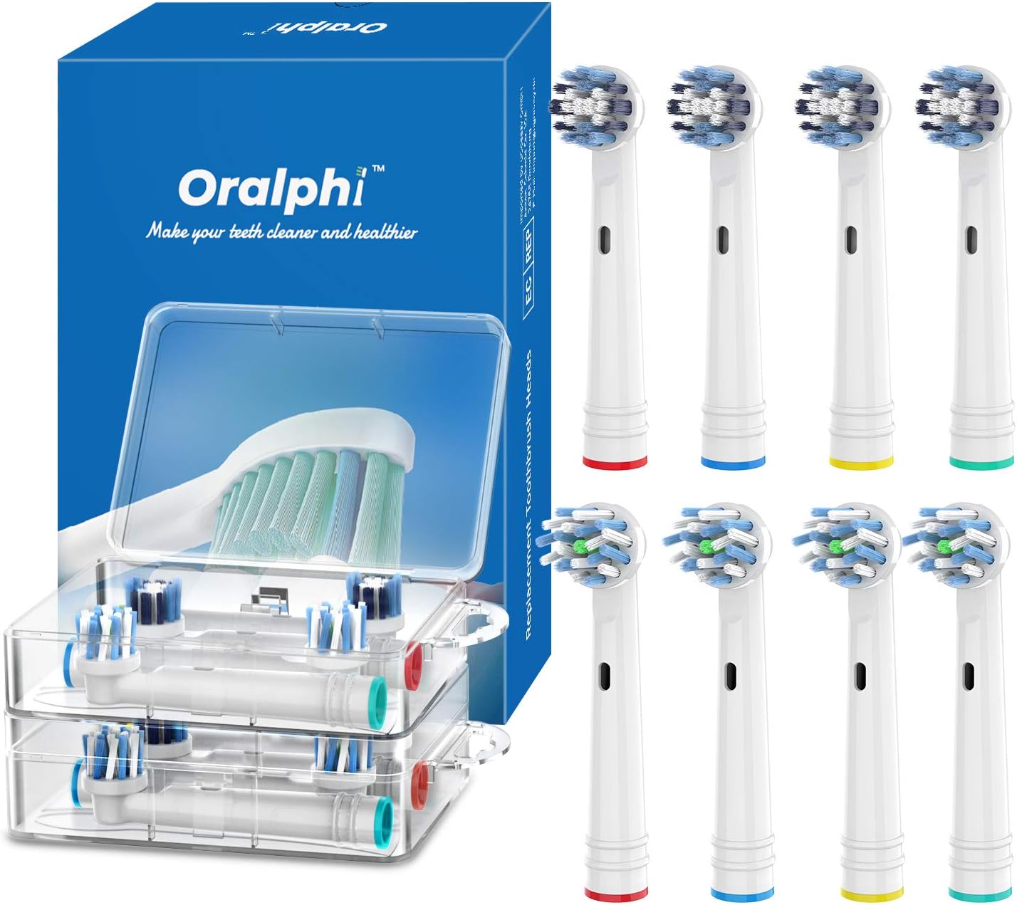Replacement Brush Heads For Oral B Electric Toothbrush Pro 500 1000 Vitality Triumph Genius 8 Pack Soft Bristles Toothbrush Heads Health Personal Care Amazon Com