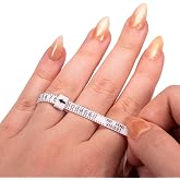 Finger Measuring Tool - Ring Sizer Gauge (1-17 USA Ring Sizer) for Women, Men &amp; Kids / Measure Your Ring Size @ Home