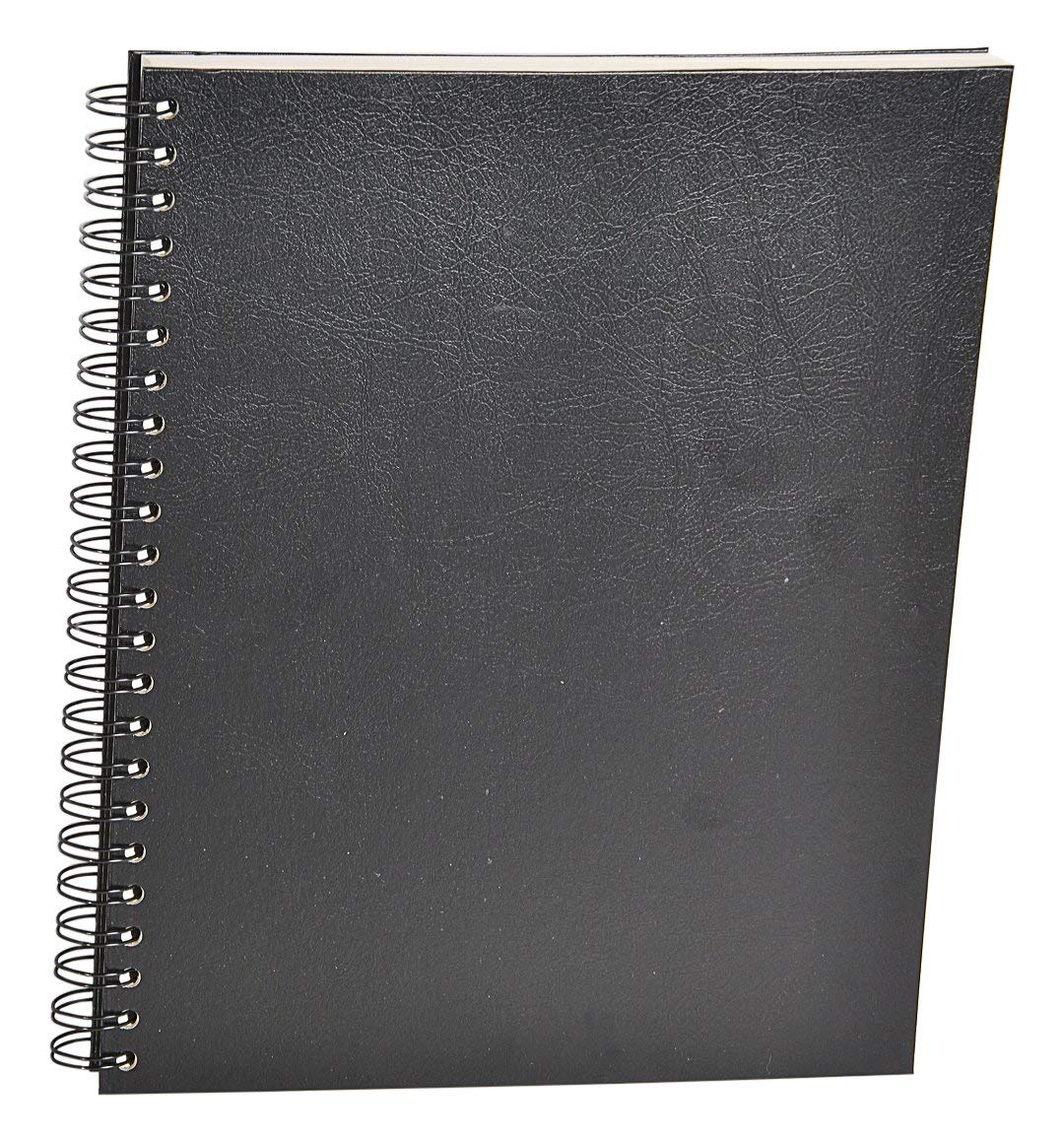 Clairefontaine - Ref 96666C - Hard Cover Wirebound Sketch Book (100 Sheets) - 24 x 30cm in Size, 90gsm Paper, Side Wirebound, Micro-Perforated White Sheets