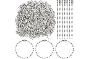 Ball Chains,Diameter,Adjustable Stainless Steel Ball Chains Connector Clasp for Keychains Tags