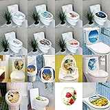 WC Sitz Aufkleber " WEISSE ORCHIDEE " Design Folie Dekor