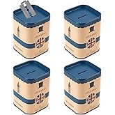 4 Pack Razor Blade Disposal Container for Safety Razor Blade, Detachable Safe Blade Bank for Used Leaf Razor, Large Capacity 