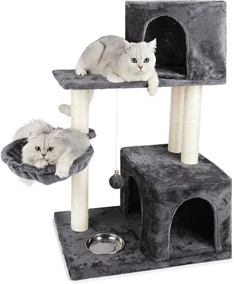 cat tree with feeder