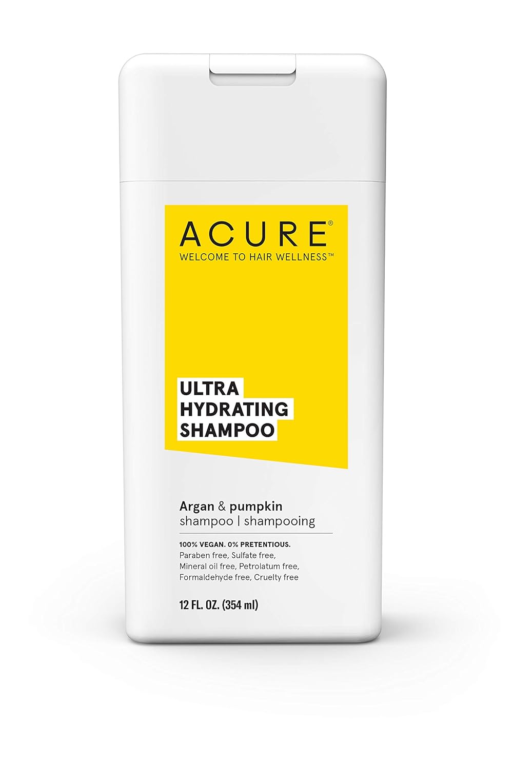 ACURE Ultra Hydrating Shampoo | 100% Vegan | Performance Driven Hair Care | Argan & Pumpkin - Ultra Hydrating Moisture & Omega Fatty Acids | 12 Fl oz