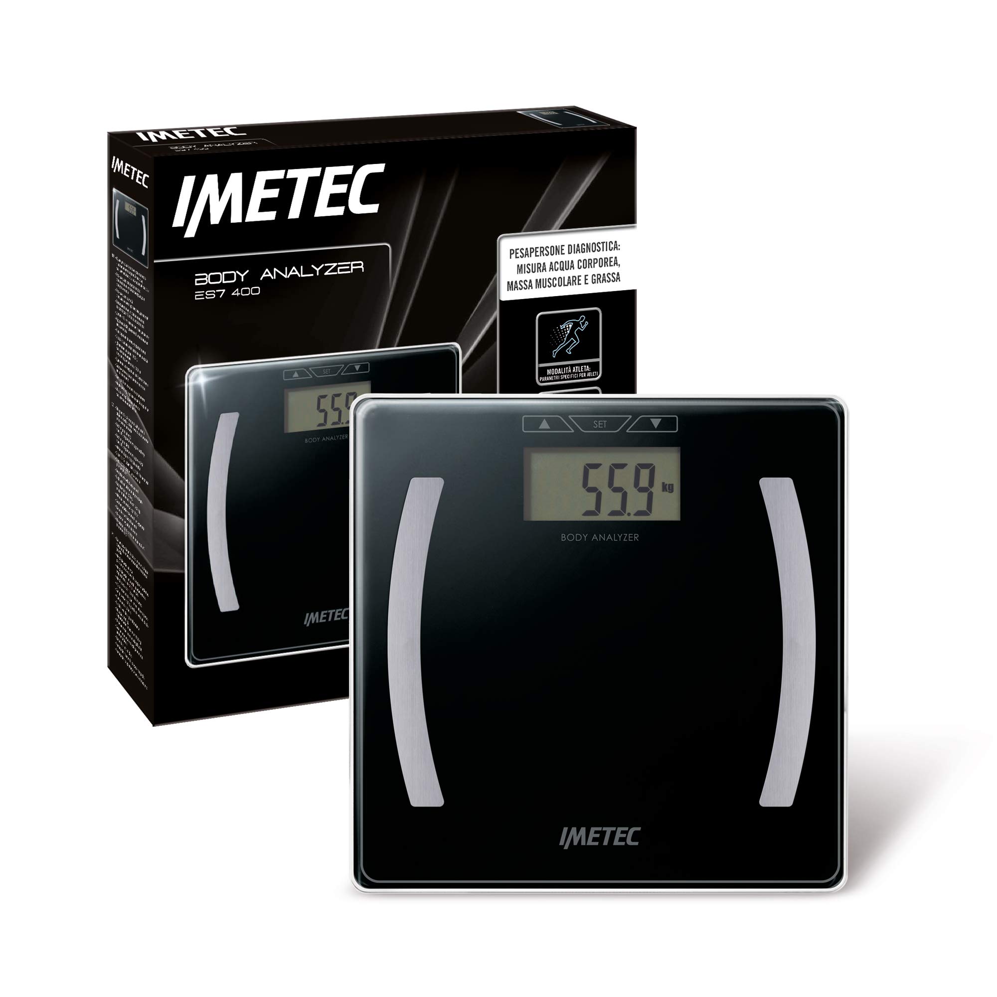 Imetec Body Analyser ES7 400 Diagnostic Scales for Body Water, Muscle Mass and Fat