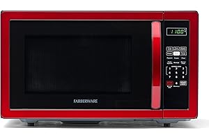 Farberware Countertop Microwave 1000 Watts, 1.1 cu ft - Microwave Oven with LED Lighting and Child Lock - Perfect for Apartme
