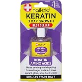 Nail-Aid Keratin 3 Day Growth Nail Strengthener | Keratin Amino Acid Treatment, For Weak Nails, Helps Grow Stronger, Harder, Longer Natural Nails