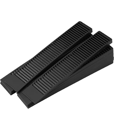 Myst Design 12 PCS Clear Table Shims Toilet Shims Furniture Levelers Flexible Wedge Adhesive Plastic Adjustable Leveling Feet Stabilizers Fixing Wobbly Une