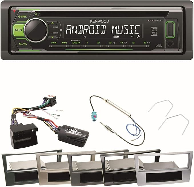 Autoradio KDC-110UG USB MP3 FLAC AUX Einbauset für Opel: Amazon.de
