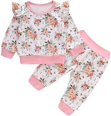 floral baby pajamas