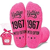 HAPPYPOP 56th 61st Birthday Gifts - Birthday Socks for Mom, Gifts for Women Ages 51-60
