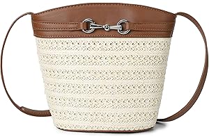 Gladdon Small Straw Purses for Women Mini Straw Shoulder Bags for Women Crossbody Woven Purse Clutch Rattan Bag