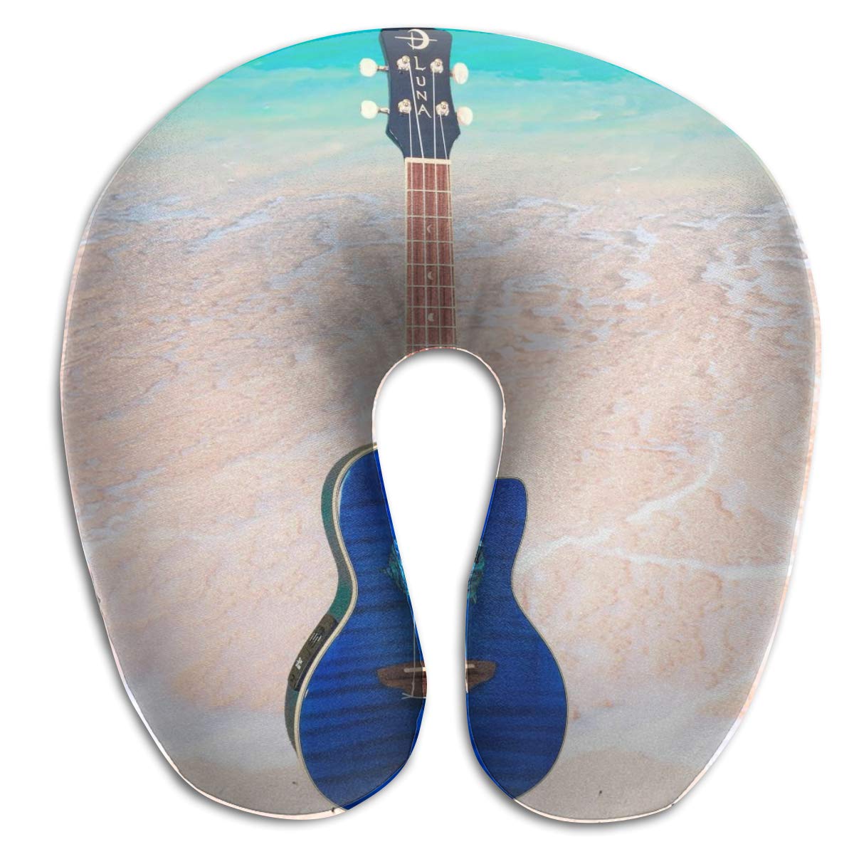 Amazon Com Kiengg Beach Ocean Guitar U Shaped Neck Pillow Case