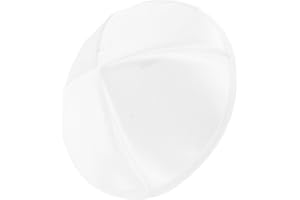 GLEAVI Jewish Hat Yarmulke Cap for Men Polyester Kippah Religious Head Covering for Festival Ceremony White