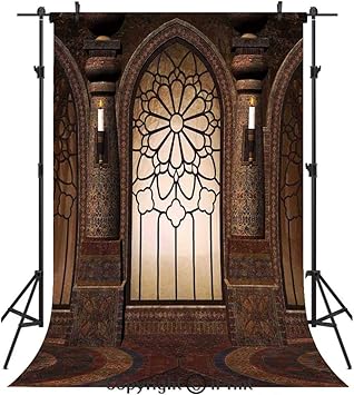 Amazon Com Gothic Photography Backdrops Antique Myst Gate With