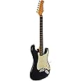 Eko S-300V Vintage Series Electric Guitar, Black (05100301)