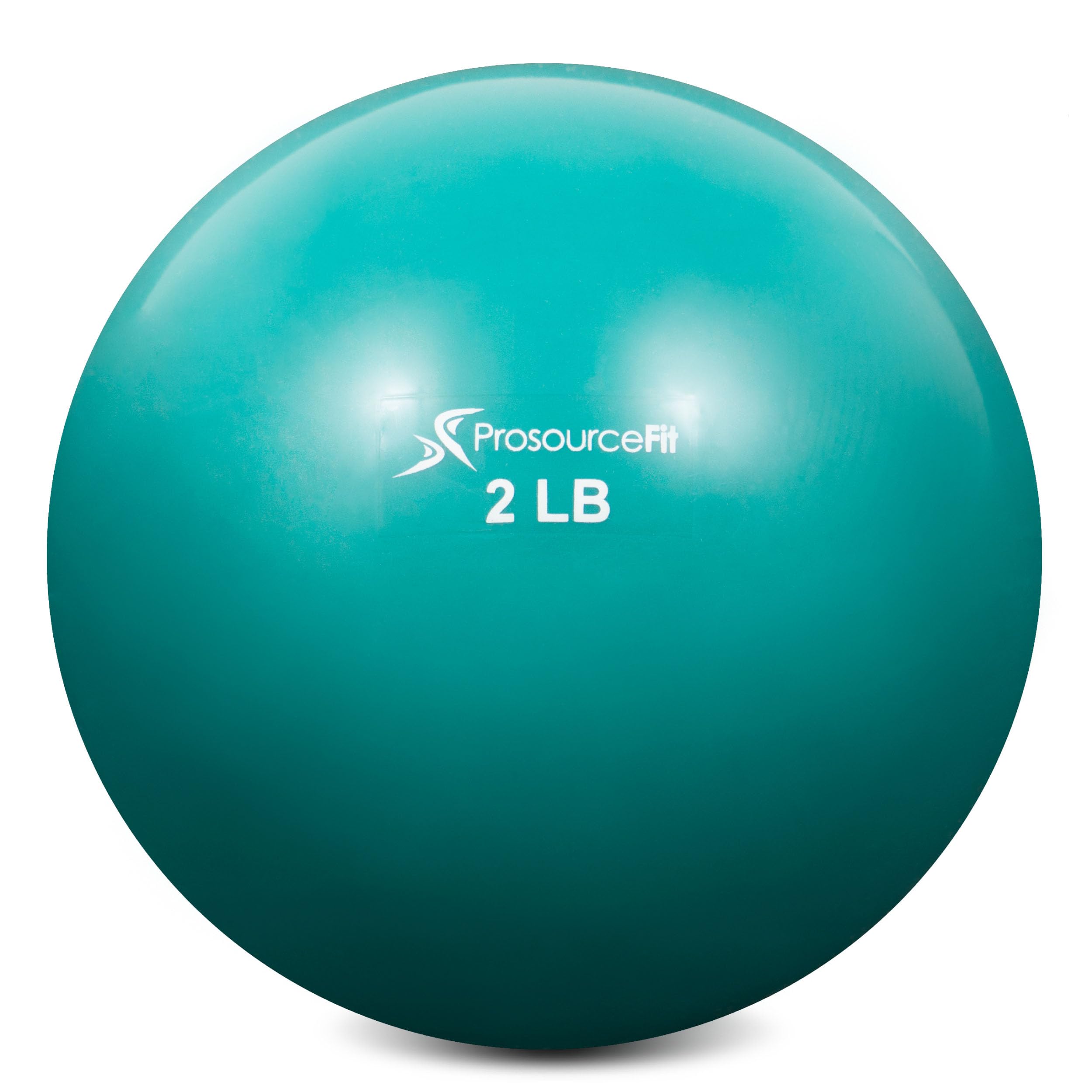 ProsourceFit Weighted Toning Exercise Balls for Pilates, Yoga, Strength Training and Physical Therapy, 2 lb, Aqua
