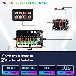 8 Gang Switch Panel Control Panel, RGB Toggle